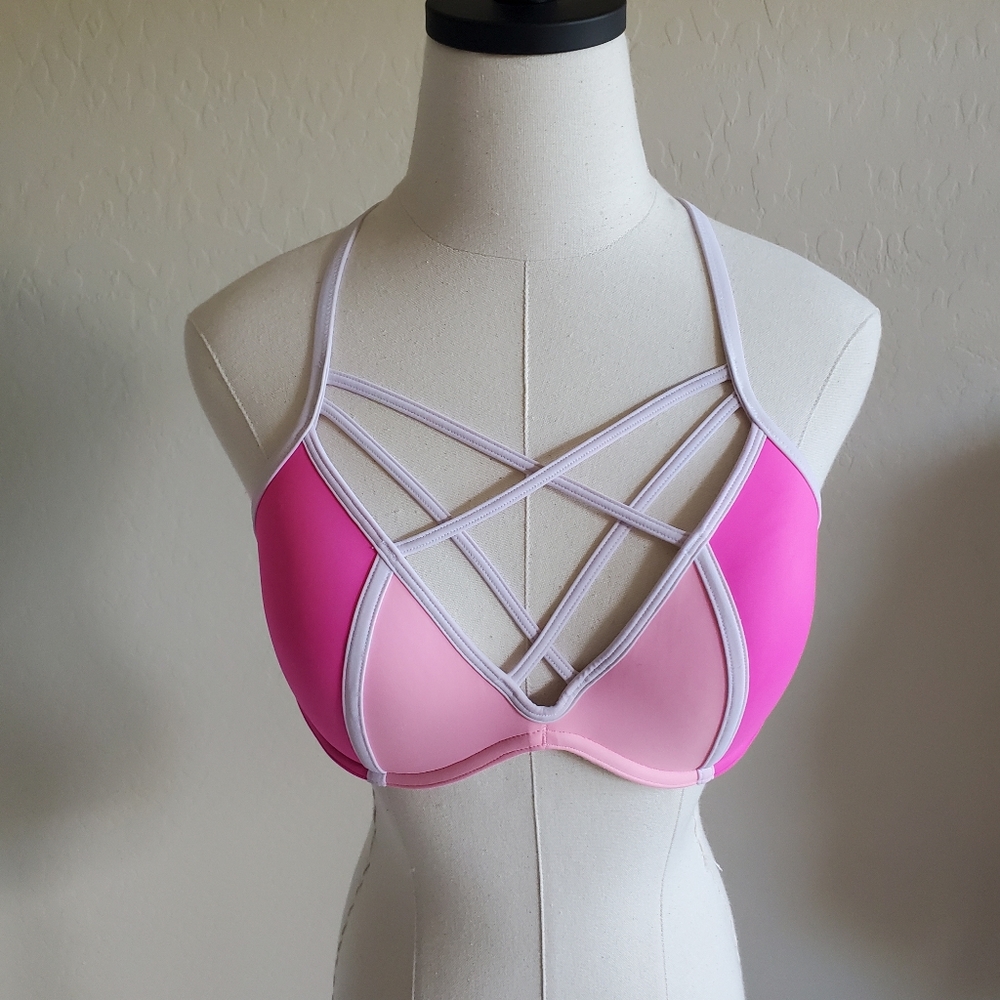 ⭐4/$20‎ VS PINK Strappy Bikini Small D/DD